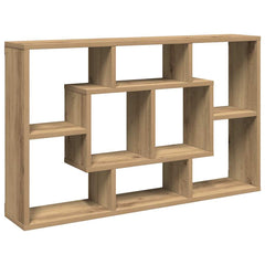 vidaXL Wall Shelf Artisan Oak 85x16x52.5 cm Engineered Wood 2