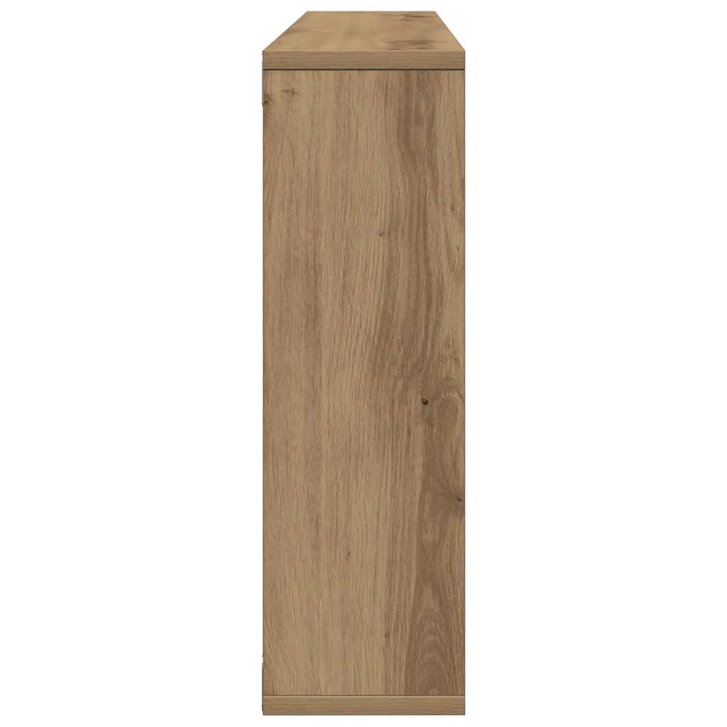 vidaXL Wall Shelf Artisan Oak 85x16x52.5 cm Engineered Wood 5