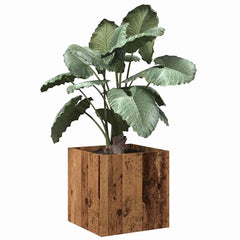 vidaXL Planter Box Old Wood 40x40x40 cm Engineered Wood 1