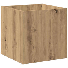 vidaXL Planter Box Artisan Oak 40x40x40 cm Engineered Wood 2