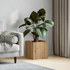 vidaXL Planter Box Artisan Oak 40x40x40 cm Engineered Wood 1