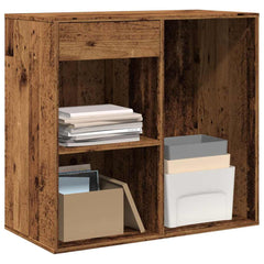 vidaXL Cosmetic Cabinet Old Wood 80x40x75 cm Engineered Wood 1