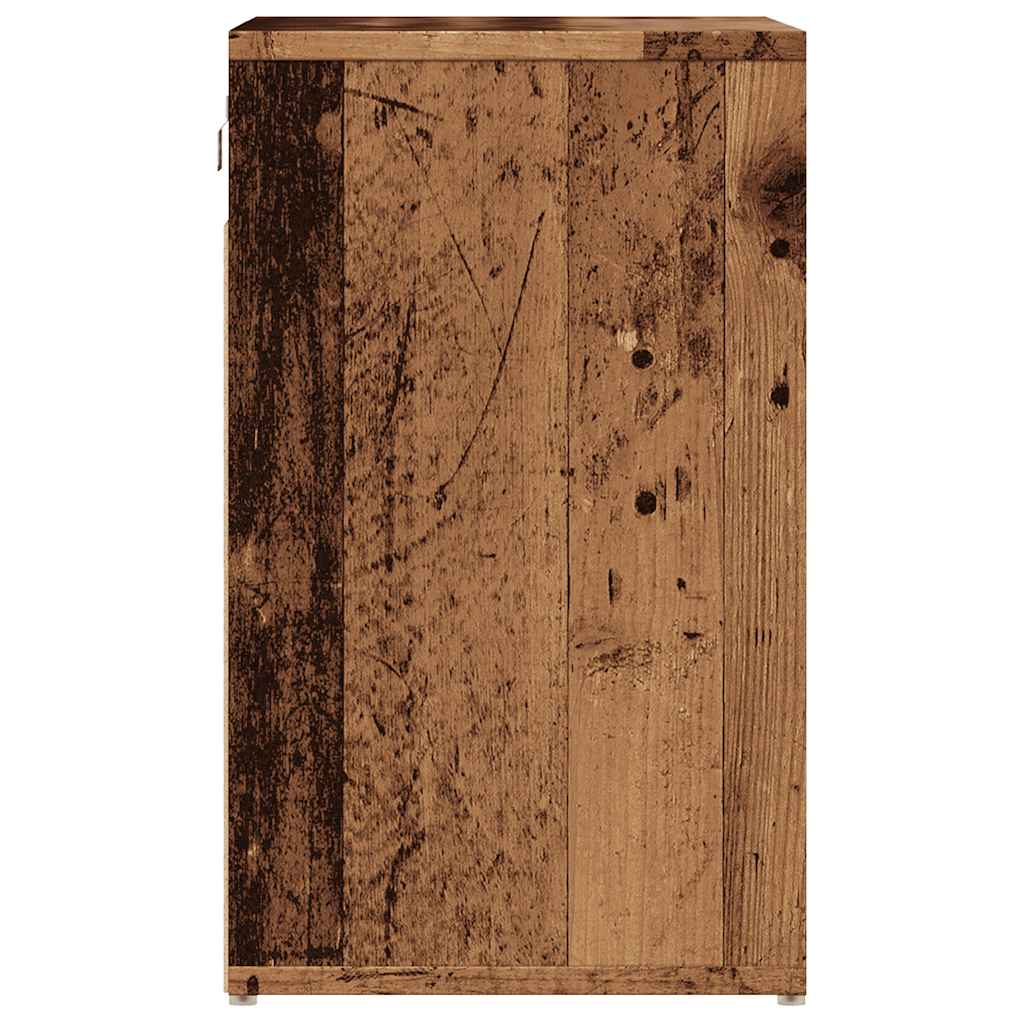 vidaXL Shoe Cabinet Old Wood 52x30x50 cm 6