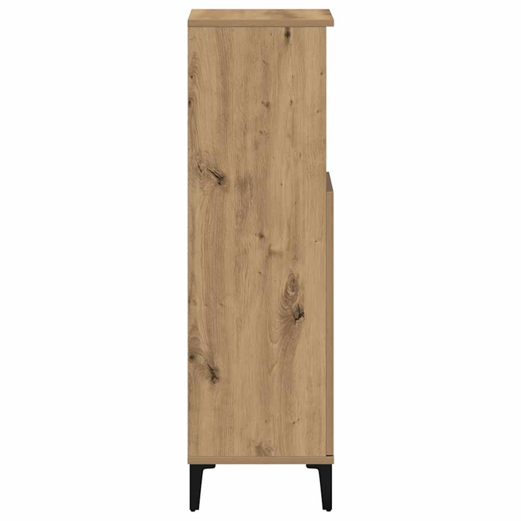 vidaXL Bathroom Cabinet Artisan Oak 30x30x100 cm Engineered Wood 6