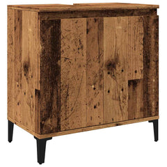 vidaXL Sink Cabinet Old Wood 58x33x60 cm Engineered Wood 2