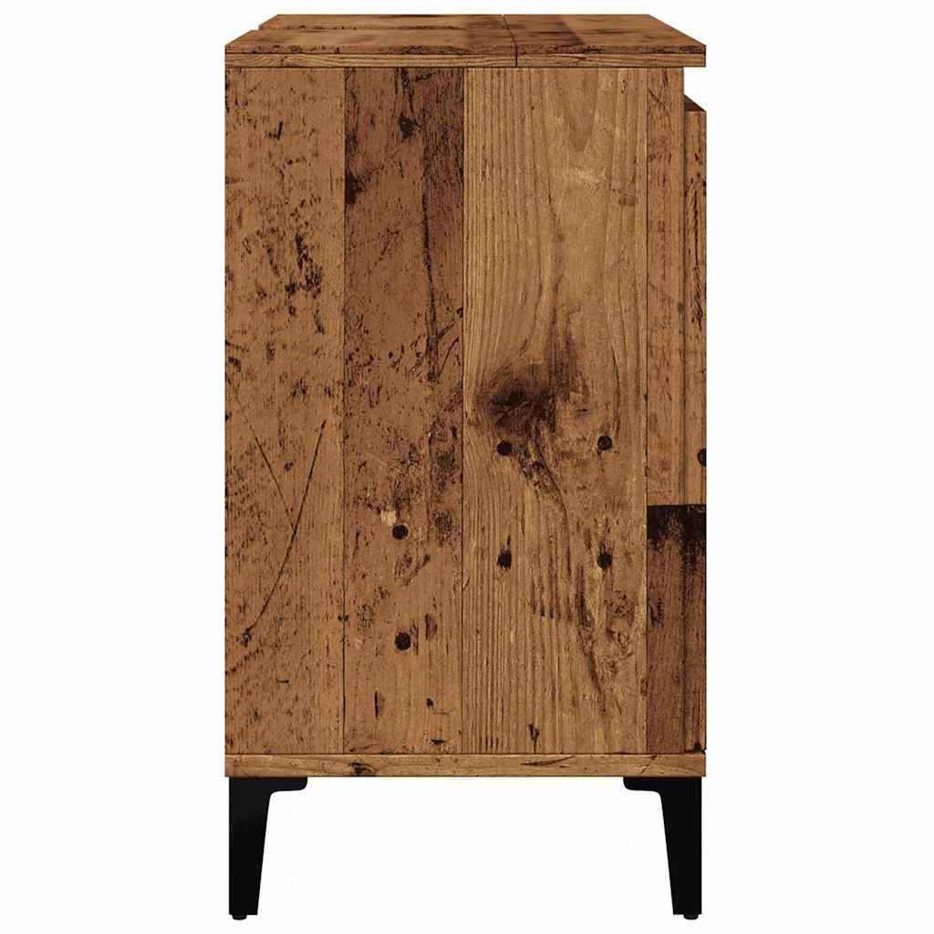 vidaXL Sink Cabinet Old Wood 58x33x60 cm Engineered Wood 6