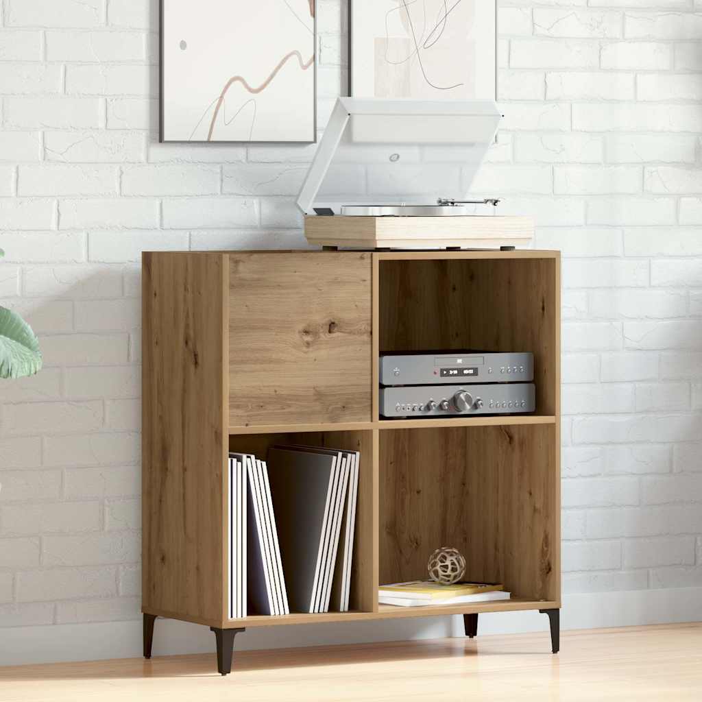 vidaXL Record Cabinet Artisan Oak 84.5x38x89 cm Engineered Wood 3