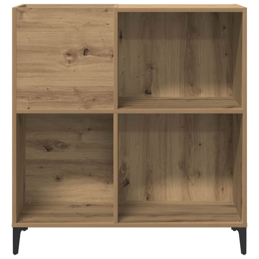 vidaXL Record Cabinet Artisan Oak 84.5x38x89 cm Engineered Wood 4