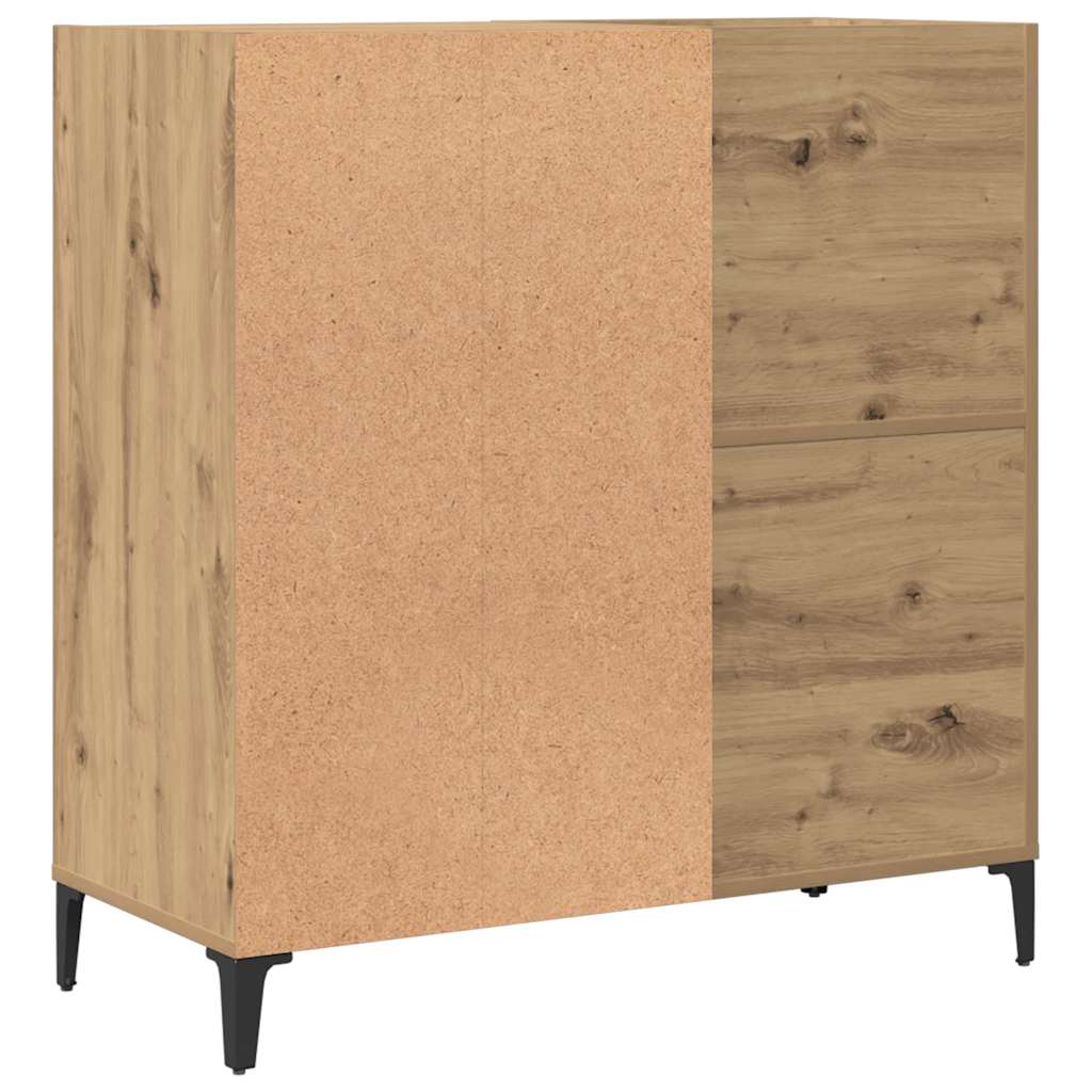 vidaXL Record Cabinet Artisan Oak 84.5x38x89 cm Engineered Wood 6