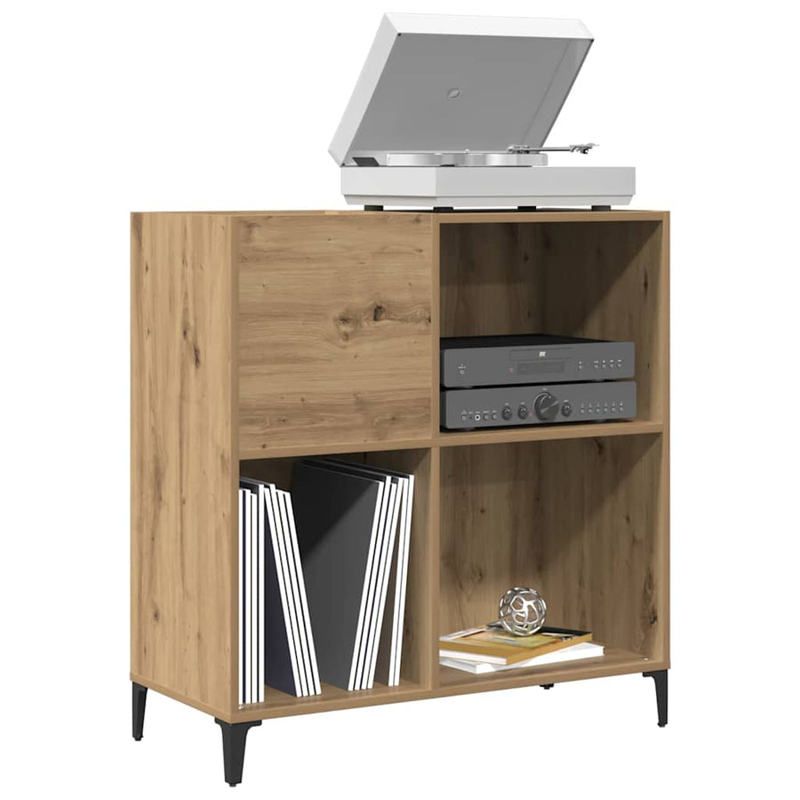 vidaXL Record Cabinet Artisan Oak 84.5x38x89 cm Engineered Wood 1
