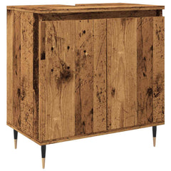 vidaXL Bathroom Cabinet Old Wood 58x33x60 cm Engineered Wood 2
