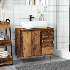 vidaXL Sink Cabinet Old Wood 65x33x60 cm Engineered Wood 3