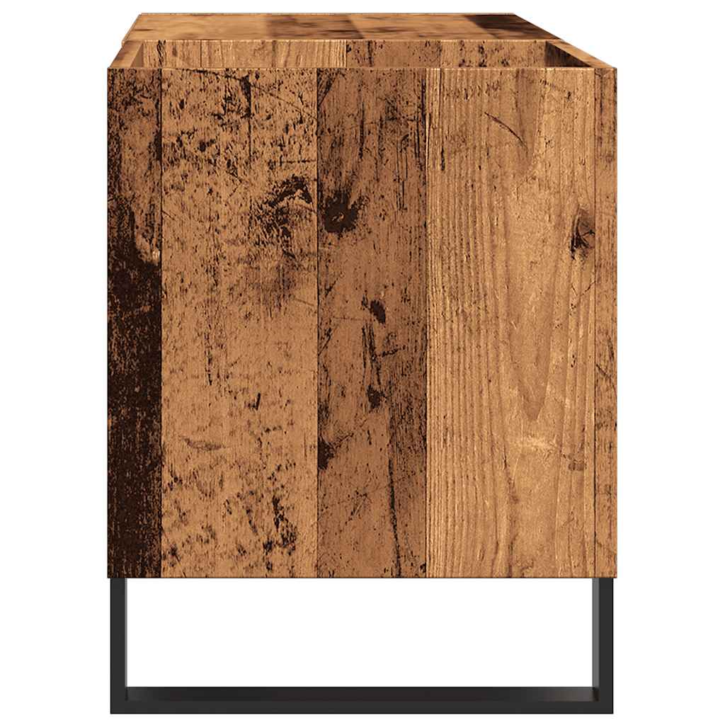 vidaXL Record Cabinet Old Wood 84.5x38x48 cm Engineered Wood 5