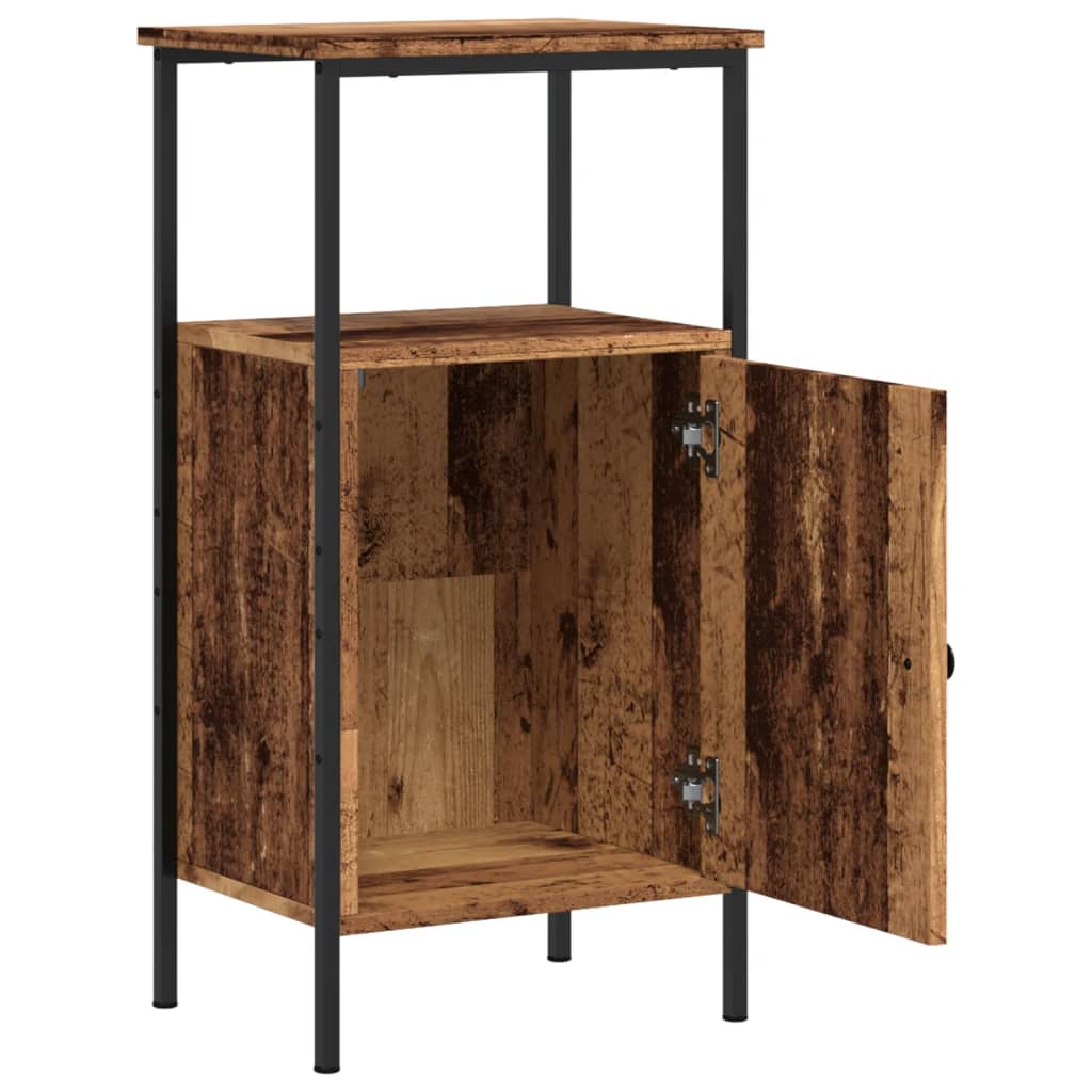vidaXL Bedside Cabinet Old Wood 41x31x80 cm Engineered Wood 4