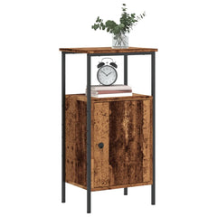 vidaXL Bedside Cabinet Old Wood 41x31x80 cm Engineered Wood 1