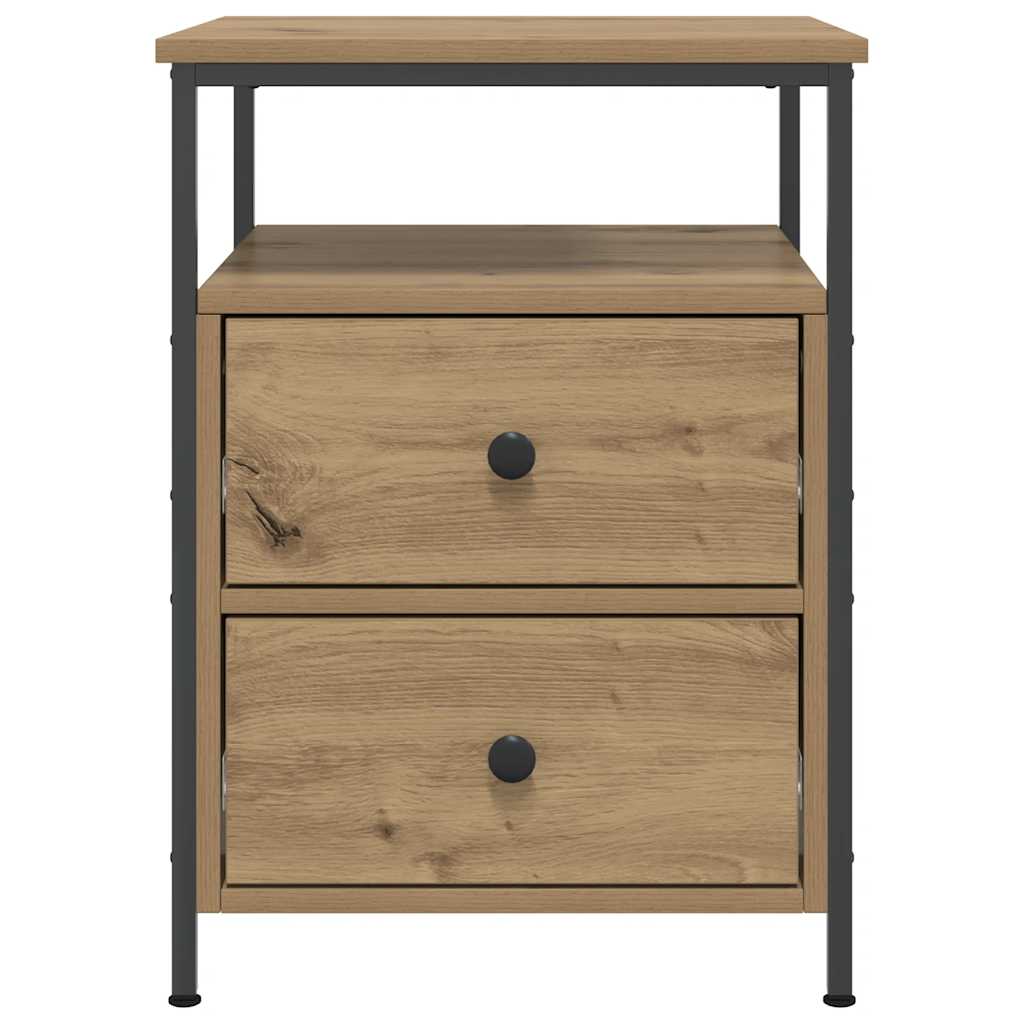 vidaXL Bedside Cabinets 2 pcs Artisan Oak 44x45x60 cm Engineered Wood 4