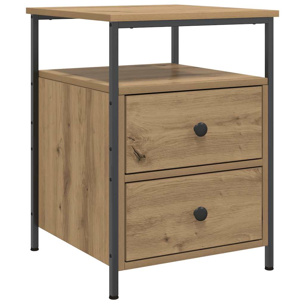 vidaXL Bedside Cabinets 2 pcs Artisan Oak 44x45x60 cm Engineered Wood 5