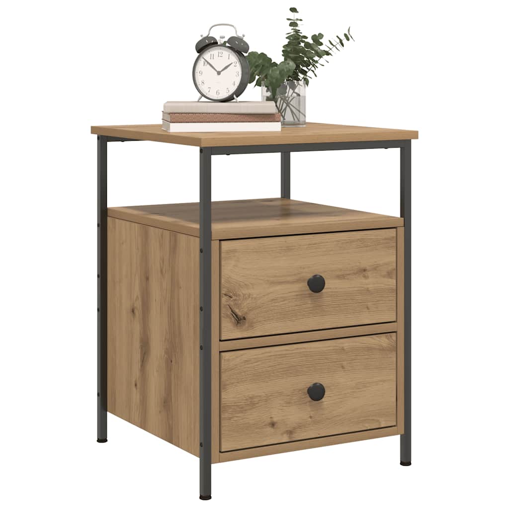 vidaXL Bedside Cabinets 2 pcs Artisan Oak 44x45x60 cm Engineered Wood 1
