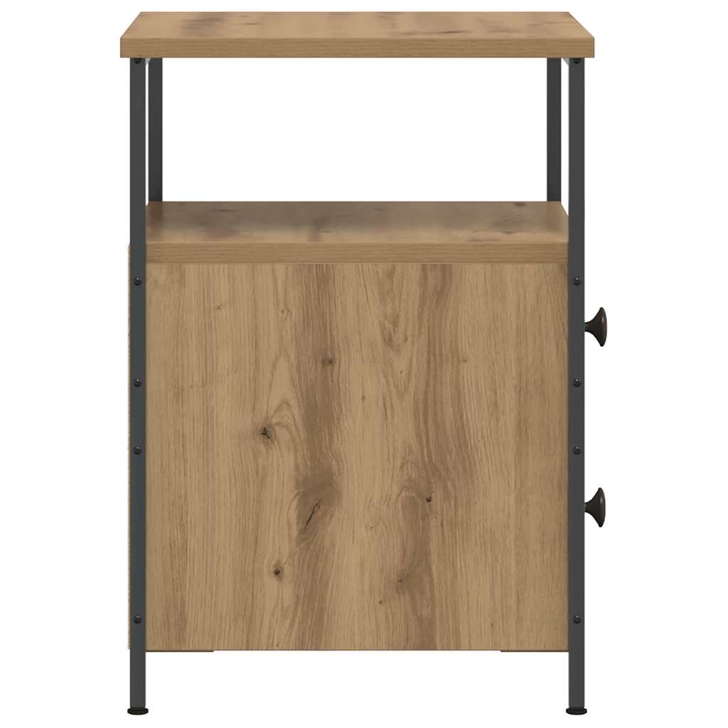 vidaXL Bedside Cabinets 2 pcs Artisan Oak 34x35.5x50 cm Engineered Wood 6