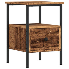 vidaXL Bedside Cabinet Old Wood 34x36x50 cm Engineered Wood 2