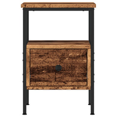 vidaXL Bedside Cabinet Old Wood 34x36x50 cm Engineered Wood 4