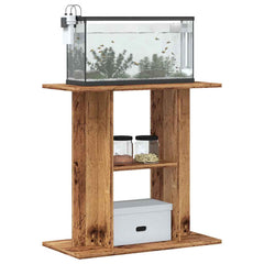 vidaXL Aquarium Stand Old Wood 60x30x60 cm Engineered Wood 3