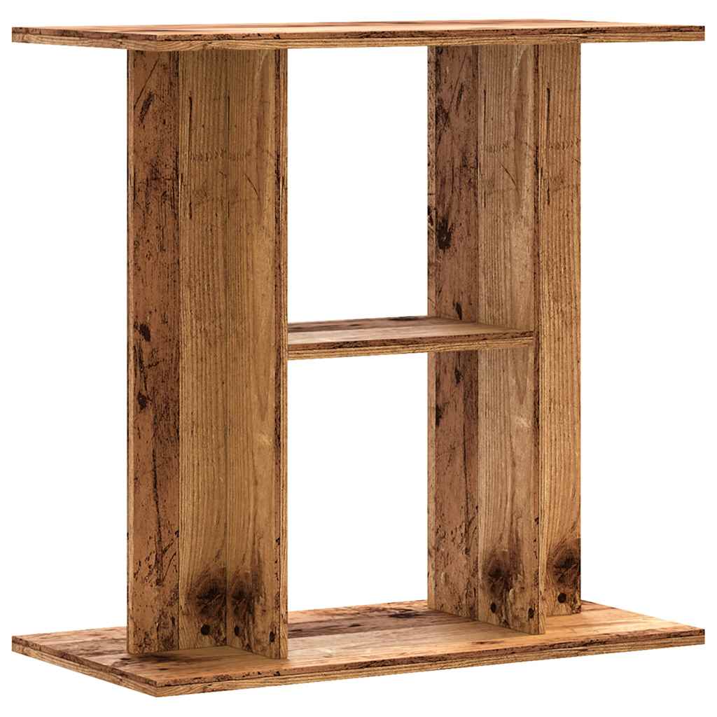 vidaXL Aquarium Stand Old Wood 60x30x60 cm Engineered Wood 6