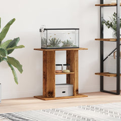 vidaXL Aquarium Stand Old Wood 60x30x60 cm Engineered Wood 1