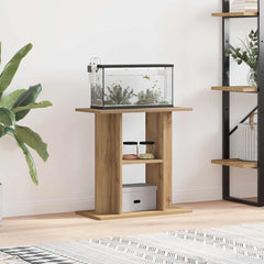 vidaXL Aquarium Stand Artisan Oak 60x30x60 cm Engineered Wood 1