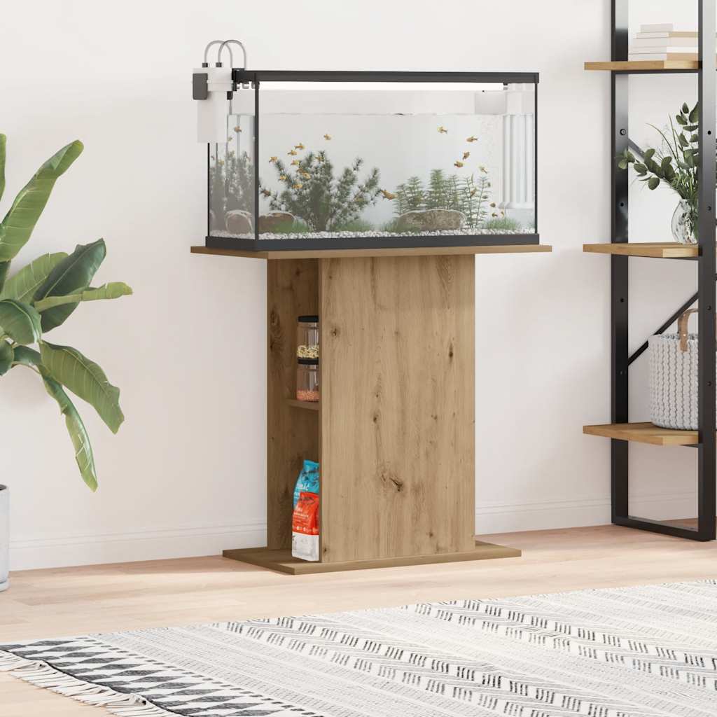 vidaXL Aquarium Stand Artisan Oak 36x75x72.5 cm Engineered Wood 1