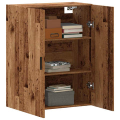 vidaXL Wall Mounted Cabinet Old Wood 69.5x34x90 cm 3