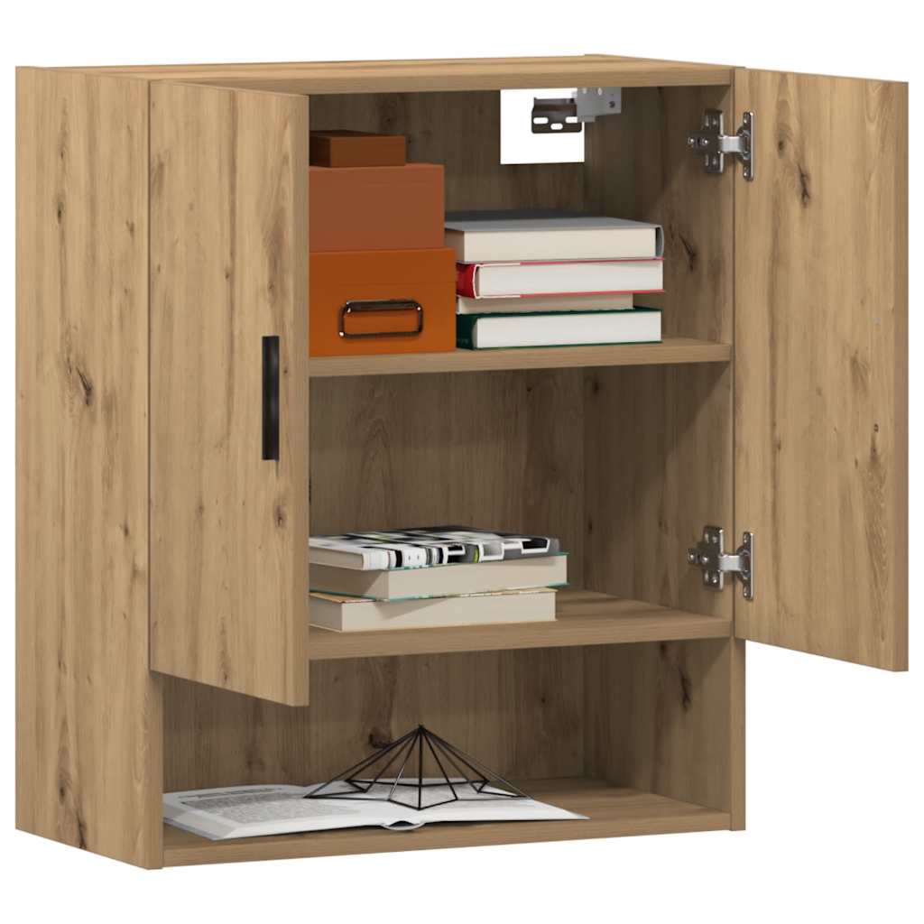 Wall Cabinet Artisan Oak Engineered Wood, image 3