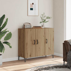 Sideboard 90x34x80 cm Engineered Wood Artisian oak