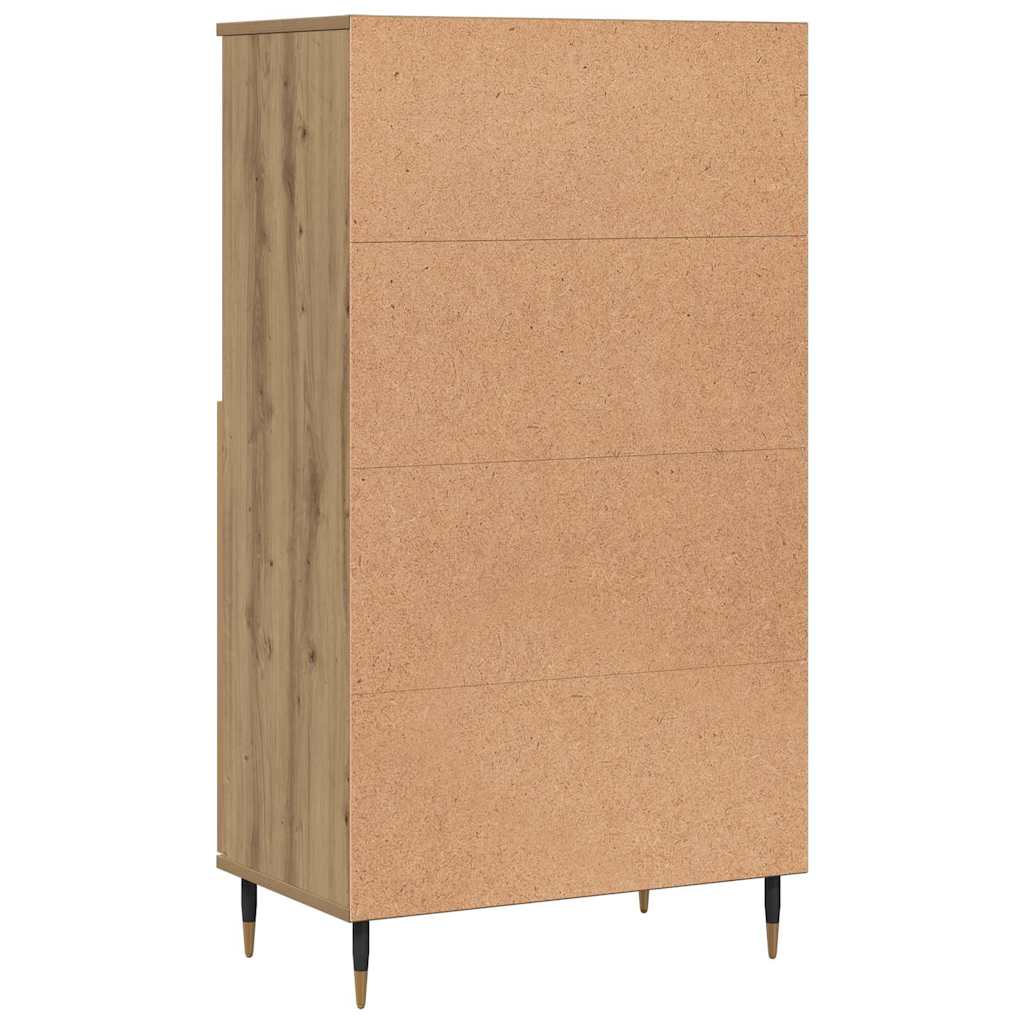 vidaXL Highboard Artisian Oak 60x36x110 cm Engineered Wood 6