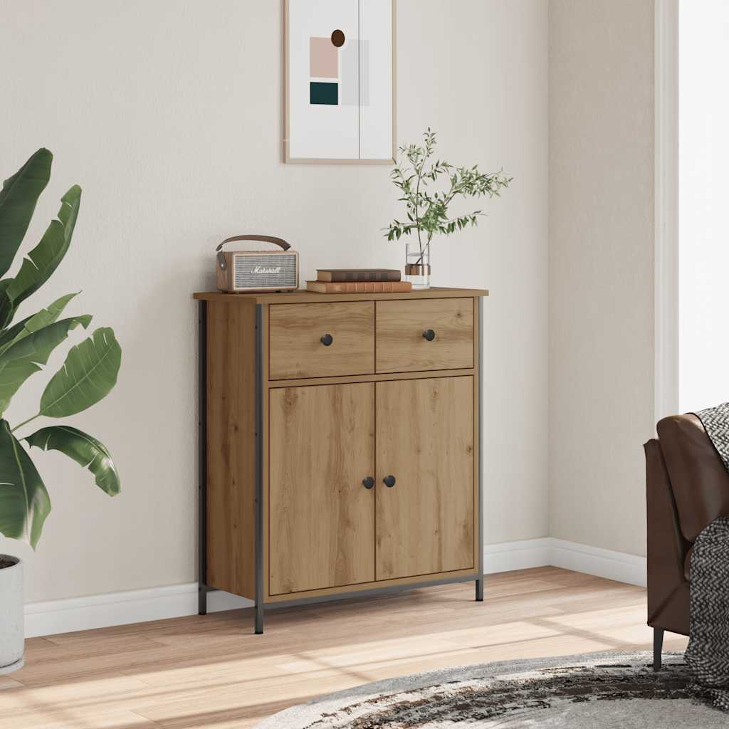Sideboard 70x30x80 cm Engineered Wood Artisan oak