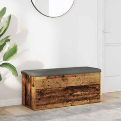 Storage Bench Engineered Wood in Old Wood