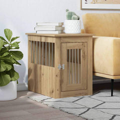 Dog Crate Furniture 45x62x59 cm Engineered Wood Artisan oak