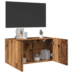 vidaXL TV Cabinet Wall-mounted Old Wood 80x30x41 cm 4