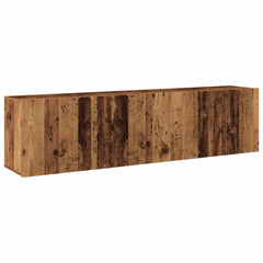 vidaXL TV Cabinets Wall-mounted 2 pcs Old Wood 80x30x41 cm 2