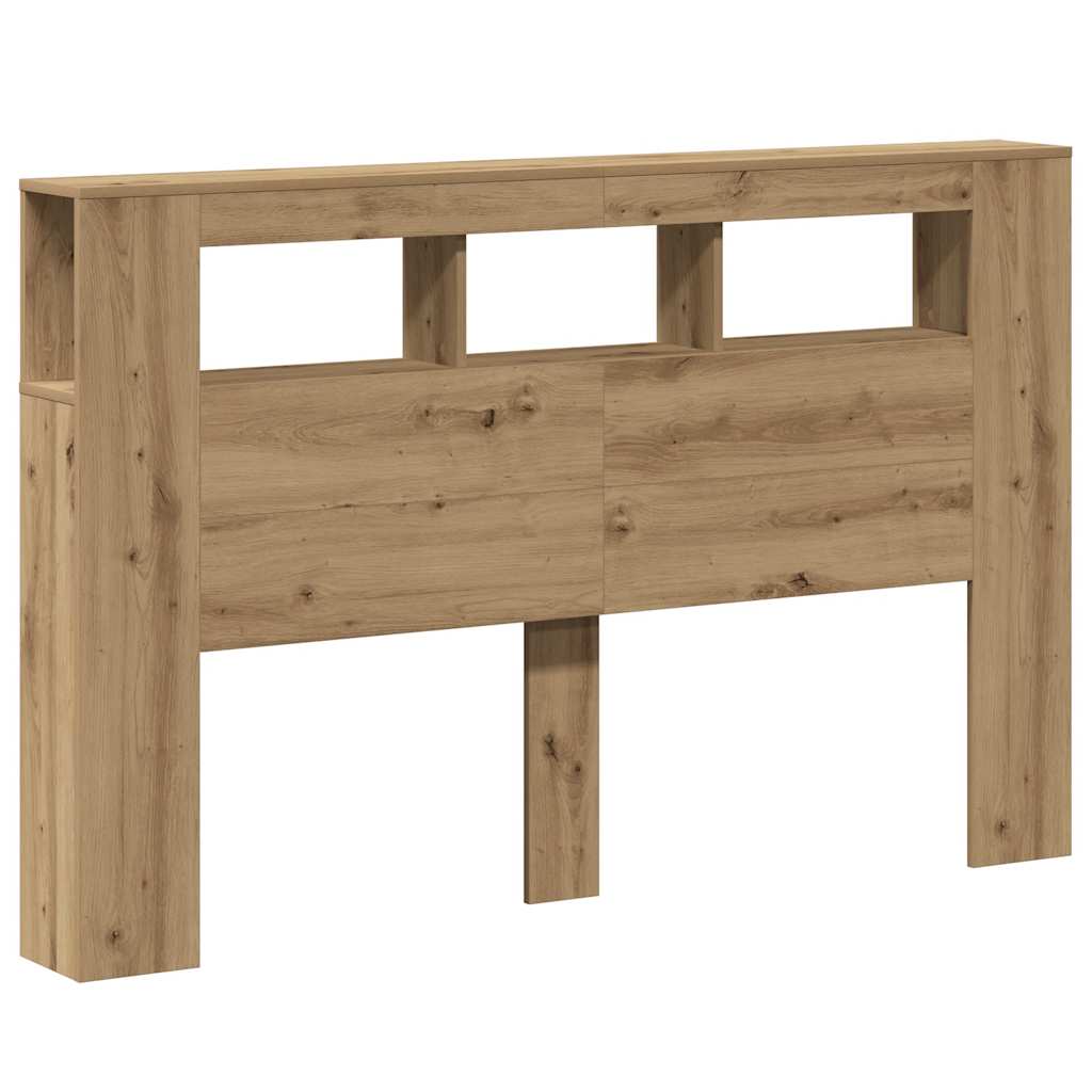 LED Headboard 100x18.5x103.5 cm Engineered Wood Artisan Oak 160 x 103.5 cm