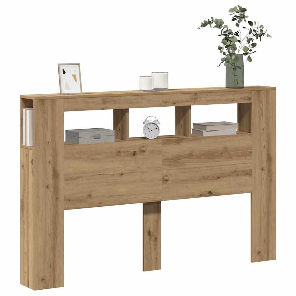 LED Headboard 100x18.5x103.5 cm Engineered Wood Artisan Oak 160 x 103.5 cm
