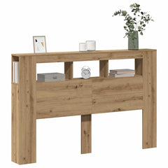 LED Headboard 100x18.5x103.5 cm Engineered Wood Artisan Oak 160 x 103.5 cm
