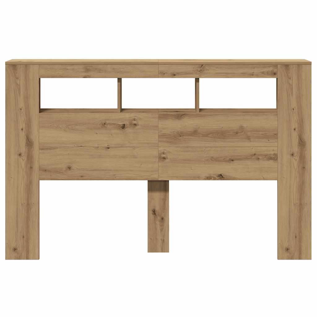 LED Headboard 100x18.5x103.5 cm Engineered Wood Artisan Oak 160 x 103.5 cm