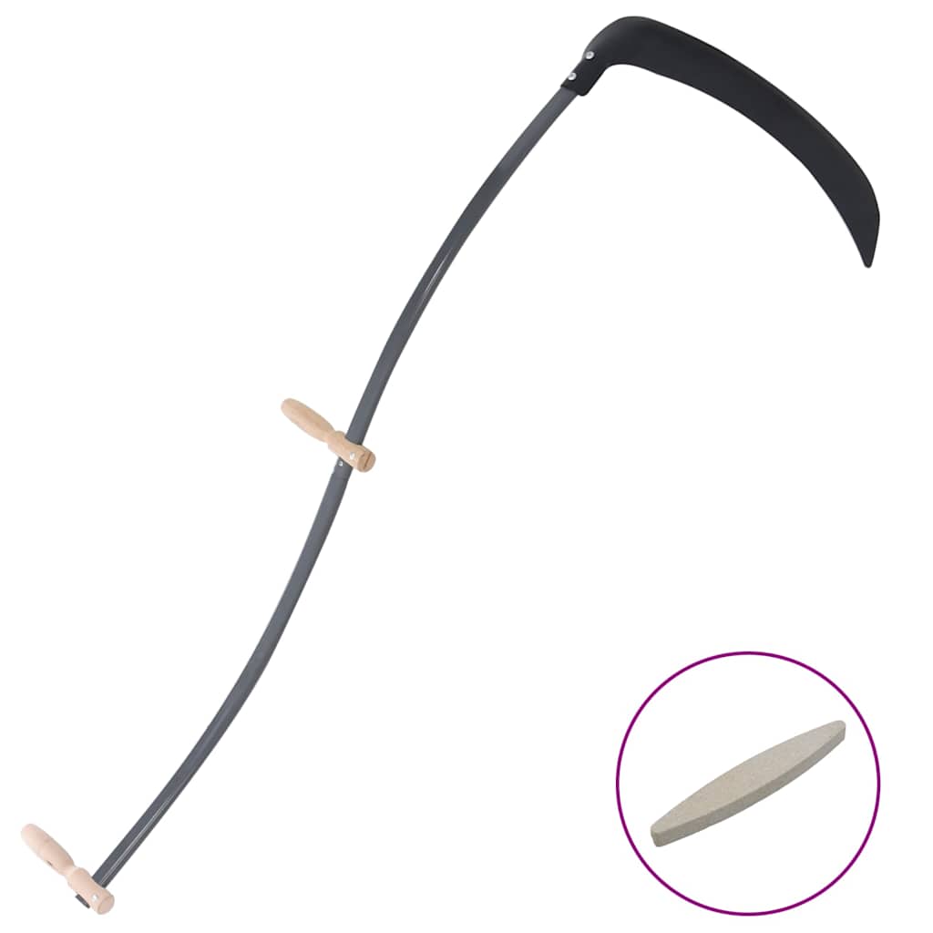 vidaXL Scythe with Grinding Stone 145 cm 1