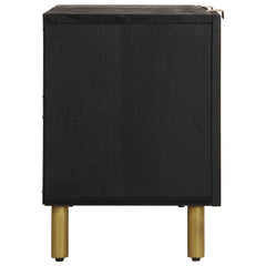 TV Cabinet Black Engineered Wood, image 4