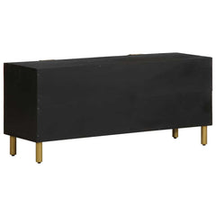 TV Cabinet Black Engineered Wood, image 5