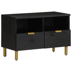 vidaXL TV Cabinet Black 70x33x46 cm Engineered Wood 1