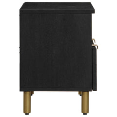 vidaXL TV Cabinet Black 70x33x46 cm Engineered Wood 4