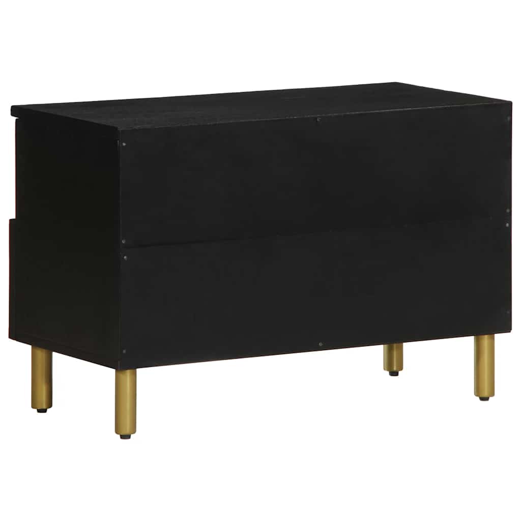 vidaXL TV Cabinet Black 70x33x46 cm Engineered Wood 5
