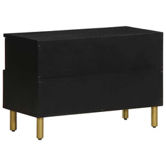 vidaXL TV Cabinet Black 70x33x46 cm Engineered Wood 5